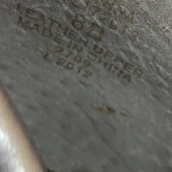 RALPH LAUREN Silver Ballet Flats, Leather Uooers, Jeweled, size 8, EUC - Picture 10 of 11